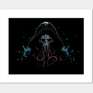 Hooded Tentacle Monster Posters and Art